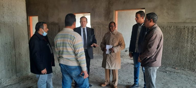 متابعة اعمال المبنى الجديد لكليه الحقوق