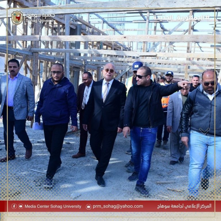 Continuation of Work in the Gymnasium Hall at Sohag University