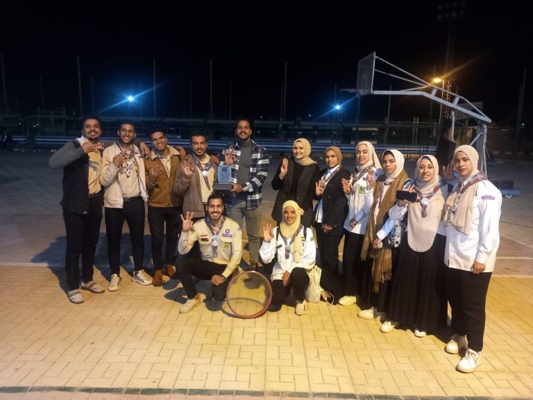 عشيرة جوالة كليه الحقوق تفوز بالمركز الثالث في مهرجان الاسمار الرابع”.